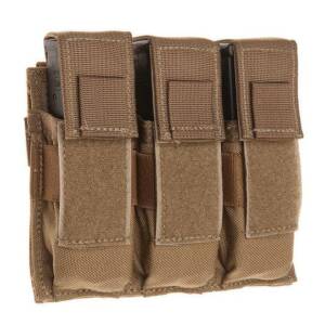 TacShield Triple Universal Pistol Magazine Pouch Coyote