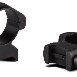 Konus 2-Piece Steel Riflescope Rings With Quick Release Lever 30mm High - Matte Black
