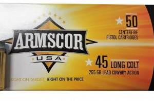 Armscor Handgun Ammunition .45 Colt 255 gr LRN 800 fps 50/ct