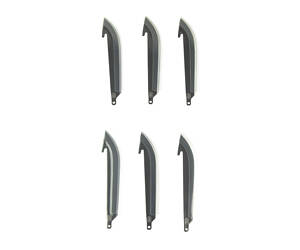 OD EDGE DROP POINT BLADES 5" 6PK BLK