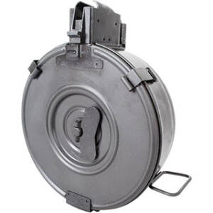 RWB DRUM MAG AK47 75RD BLK STEEL HINGED BACK