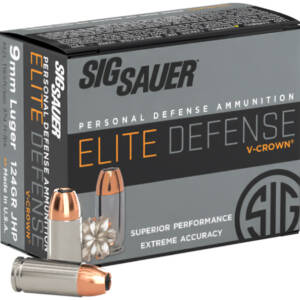 SIG AMMO 9MM 124GR ELITE V-CROWN JHP 20/10