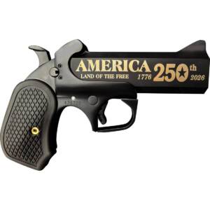 Bond Arms 250th Derringer .45 Colt/410 ga 2rd Capacity 4.25" Black Barrel Black Cerakote Finish B6 Extended Grip