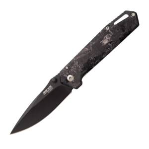 Bear & Son Brisk 3.0 Medium Folding Knife 2-7/8" Drop Point Blade Midnight Camo