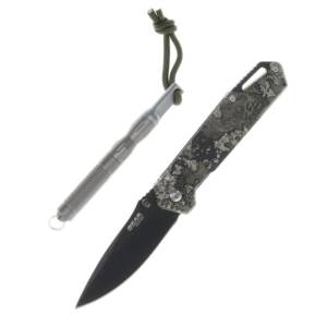 Bear & Son Edge Folding Knife 3" Drop Point Blade Truetimber Strata