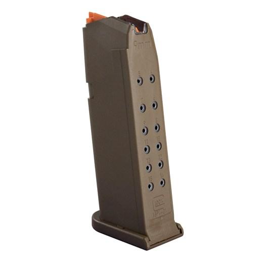 Glock Gen5 Factory Handgun Magazine G19 G26 9mm Luger - Flat Dark Earth 15/rd (Pkg)