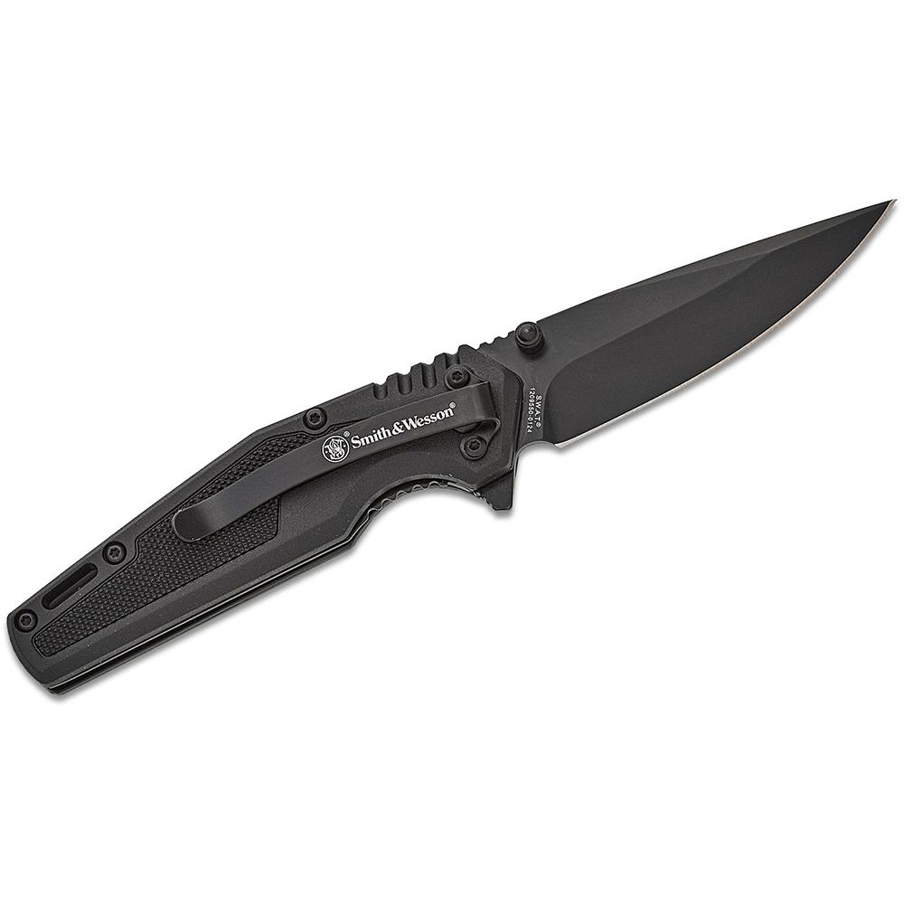 Smith & Wesson SWAT Assisted Folding Knife 3" Drop Point Blade Black Box