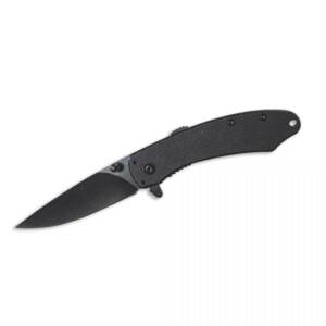 ABKT Elite Ember Folding Knife 2-3/4" Drop Point Blade Black