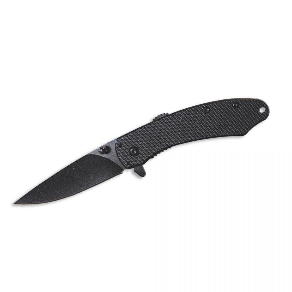 ABKT Elite Ember Folding Knife 2-3/4" Drop Point Blade Black