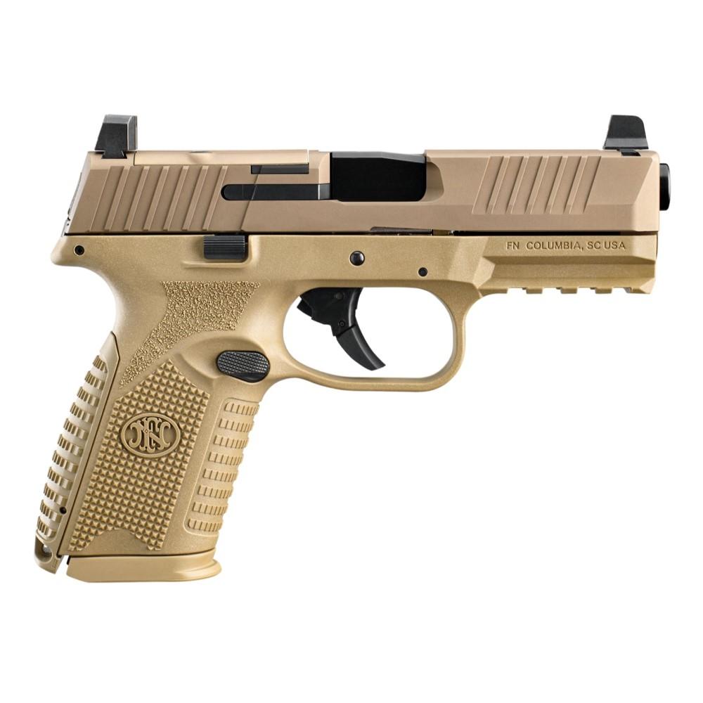 FN 509 Midsize MRD Handgun 9mm Luger 15rd Magazines (2) 4" Barrel FDE NMS