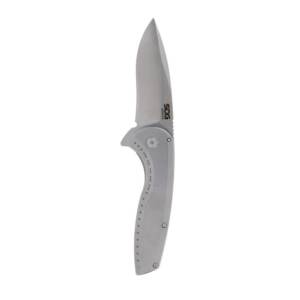 SOG Knives Aegis FLK 2.0 Folding Knife 3-1/4" Drop Point Blade Silver Blister