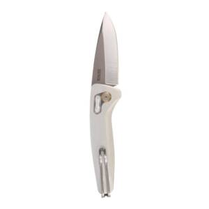 SOG Knives One-Zero AU Folding Knife 3-1/10 Drop Point Blade Silver Chrome