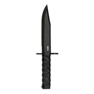 SOG Knives BAR15C Clip Point Bayonet Fixed Knife 7-1/10" Clip Point Blade Black Box