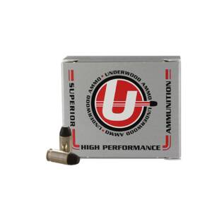 Underwood Flat Nose Black Cherry Coated Handgun Ammunition .380 ACP 100gr FN 975 fps 20/ct