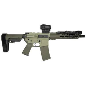 Shark Coast Grassy Knoll AR Pistol Bundle 5.56mm 30rd Magazine 10.5'' Threaded Barrel Vortex Sparc Red Dot Streamlight ProTac SBA3 Brace