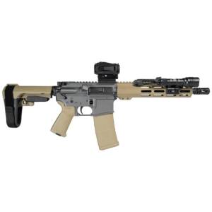 Shark Coast Tumbleweed AR Pistol Bundle 5.56mm 30rd Magazine 10.5'' Threaded Barrel Vortex Sparc Red Dot Streamlight ProTac SBA3 Brace