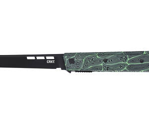 CRKT ZEPHYR 3.22" PLAIN EDGE GRN/WHT