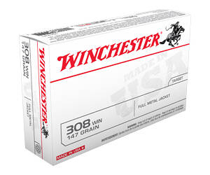 WIN USA TRGT 308WIN 147GR FMJ 20/200