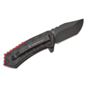 Smith & Wesson 24/7 Spring Assisted Folding Knife 1-9/10" Clip Point Blade Black