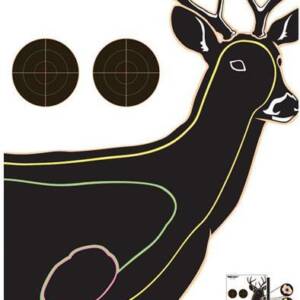 Champion VisiColor High-Visibility Paper Targets Deer 13" X 18" 10/Pack