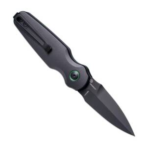 Hogue Ballista II Automatic Folder Knife 2-3/5 Spear Point Blade Solid Black