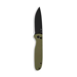 Outdoor Edge Dirk Folding Knife 3-1/4" Drop Point Blade Green