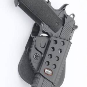 Fobus Evolution Series Paddle Holster For Springfield 1911 w/ Rail in Black Right Hand