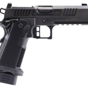 Alpha Foxtrot AF1911-Romulus MOS Adapter Handgun 9mm Luger 17(1) & 20rd(1) Magazines 4.25" Comp Threaded Barrel DLC Black