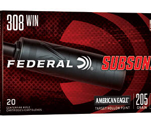 FED SUBSONIC 308WIN 205GR THP 20/200