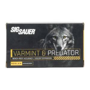 Sig Sauer Varmint & Predator Rifle Ammunition 223 Rem 55gr PT 20/ct