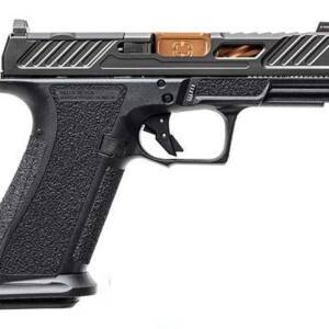 Shadow Systems XR920 Elite Pistol - Black | 9mm | 4" Spiral Fluted Bronze Match Barrel | 17rd | Tritium Sights | W/ Optic Cut | Weight-Optimizing Window Cut