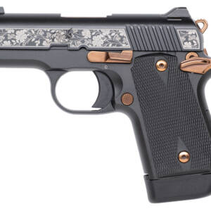 KIMBER MICRO 9 SYLVA 9MM FLORAL ENGRAVED GOLD APP
