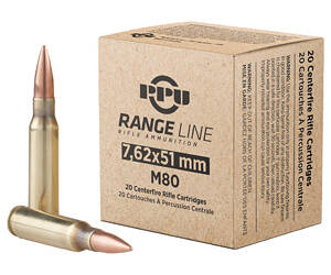 PPU RANGE 7.62X51 145GR FMJBT 20/500