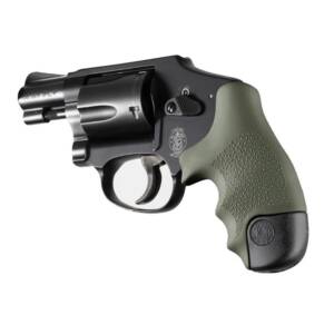 Hogue Overmolded Rubber Tamer Grip S&W Round Butt J-Frame Centennial Revolvers & Polymer M&P Bodyguard 38 OD Green