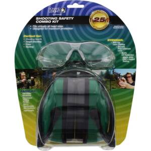 Howard Leight Shooting Sports Safety Combo Kit 25dB Ear Muffs with Clear Shooting Glasses