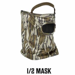 Primos Stretch Fit Mask - Mossy Oak Bottomland 1/2 Face