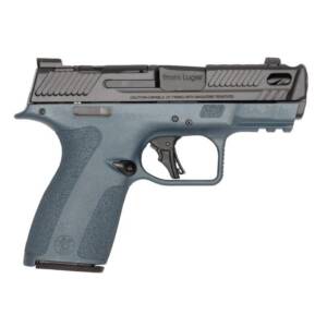S&W PC Shield-X Carry Comp Blue Titanium Handgun 9mm Luger 13(1)&15(1)rd Magazines 3.6" Ported Barrel Thumb Safety