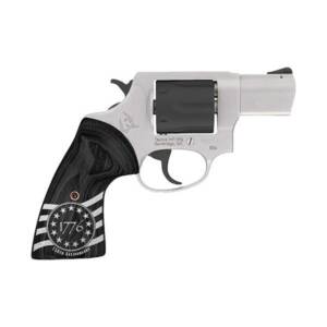 Taurus 856 Handgun .38 Spl 6rds 2" Barrel Stainless Steel Frame/Black Cylinder 1776 Custom Grips
