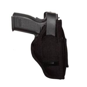 Uncle Mike's Sidekick IWB/OWB Holster with Mag Pouch Size 16 Kodra Black Ambi