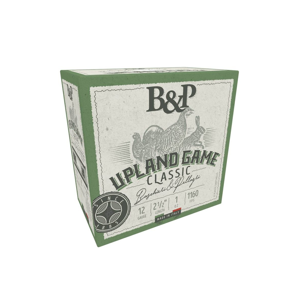 B&P Upland Game Classic Shotshells 12ga 2-1/2'' 1oz #8 1160 fps 25/ct