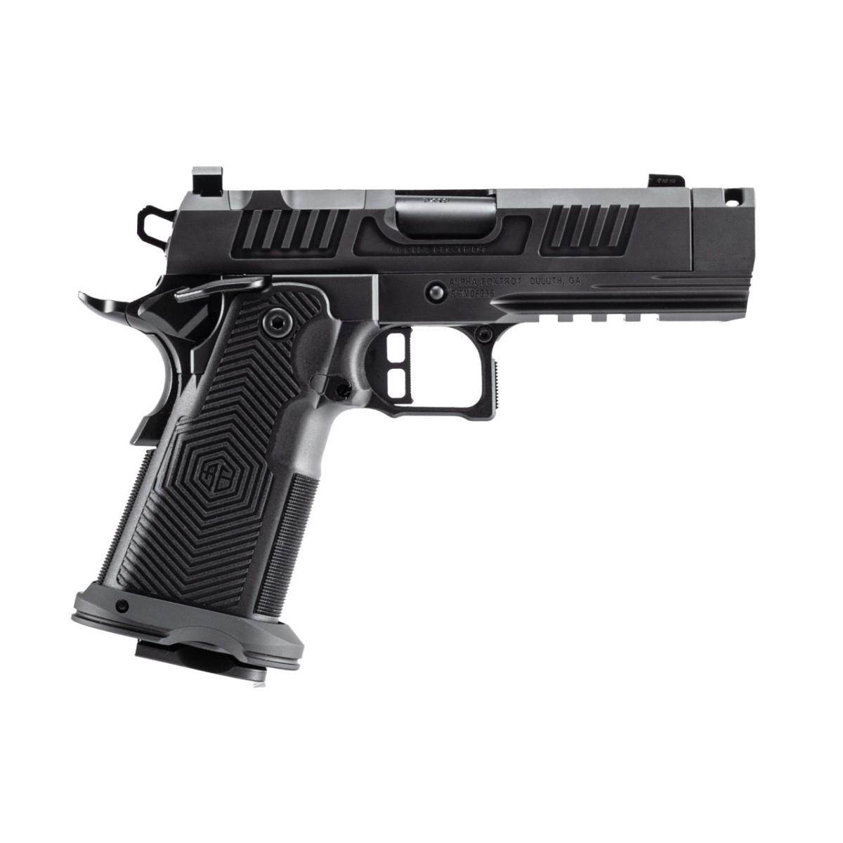 Alpha Foxtrot AF1911-ROMULUS 9mm 17 & 20 Rd Magazines (1 Each) 3.5" Barrel Compensator RMSC Cut DLC Black