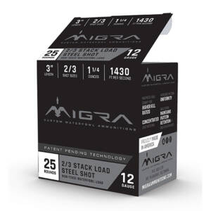 MIGRA STAXD STEEL 12GA 3 1.25OZ #2-3 25/10