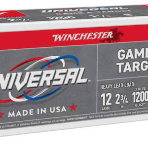 WIN UNIVERSAL 12GA 2.75 #8 1-1/8OZ 100/2