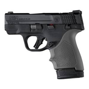 Hogue HandAll Beaver Tail Handgun Grip Sleeve S&W M&P 9 Shield Plus Slate Grey