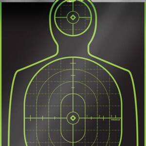 TRUGLO TRU-SEE Self Adhesive Targets - Handgun 12x18 Green 12 Pack
